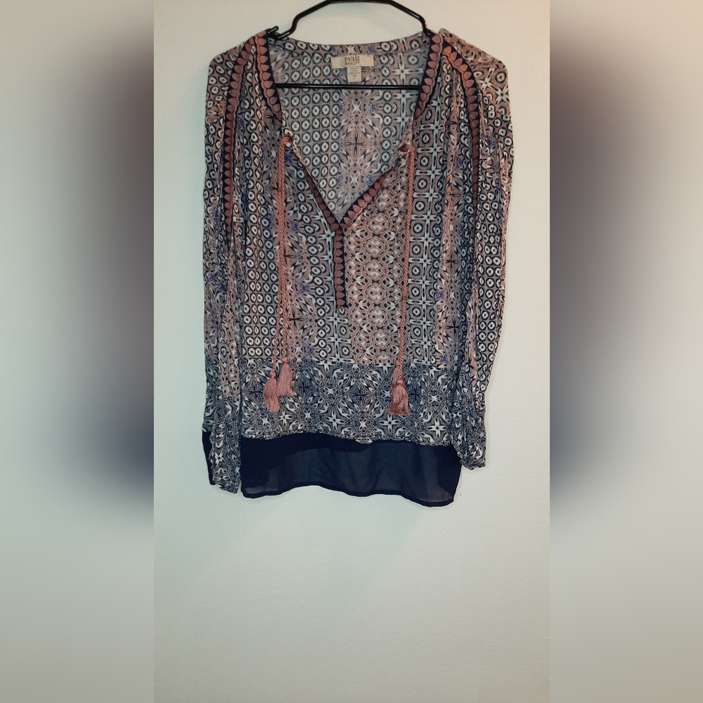 Vintage America Blues Long Sleeve Top